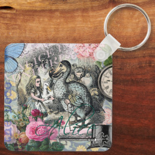 Alice Classic Wonderland Dodo Tenniel Art Key Ring