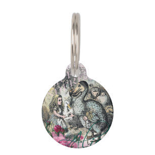 Alice Classic Wonderland Dodo Tenniel Art Pet Tag