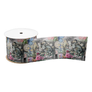 Alice Classic Wonderland Dodo Tenniel Art Satin Ribbon
