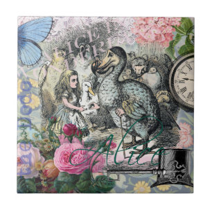 Alice Classic Wonderland Dodo Tenniel Art Tile