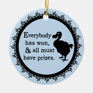 Alice Dodo Everybody Has Won Ceramic Tree Decoration