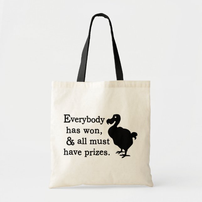 Alice Dodo Everybody Has Won Tote Bag (Front)