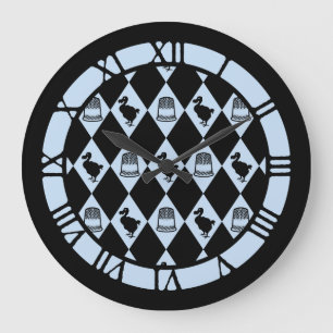 Alice Dodo Thimble Pattern Large Clock