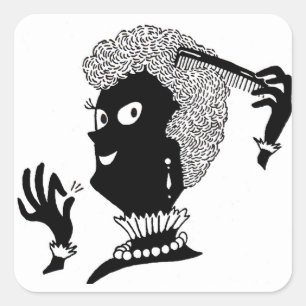 Alice doing her 'do square sticker