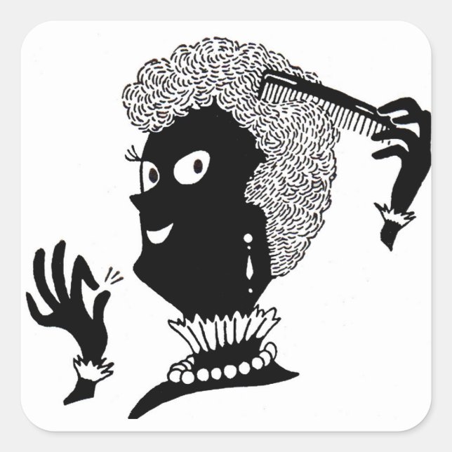 Alice doing her 'do square sticker (Front)