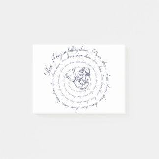 Alice Down The Rabbit Hole Post-it Notes