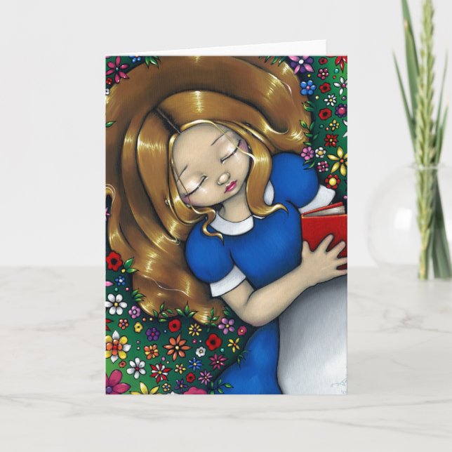 "Alice Dreaming" Greeting Card (Front)