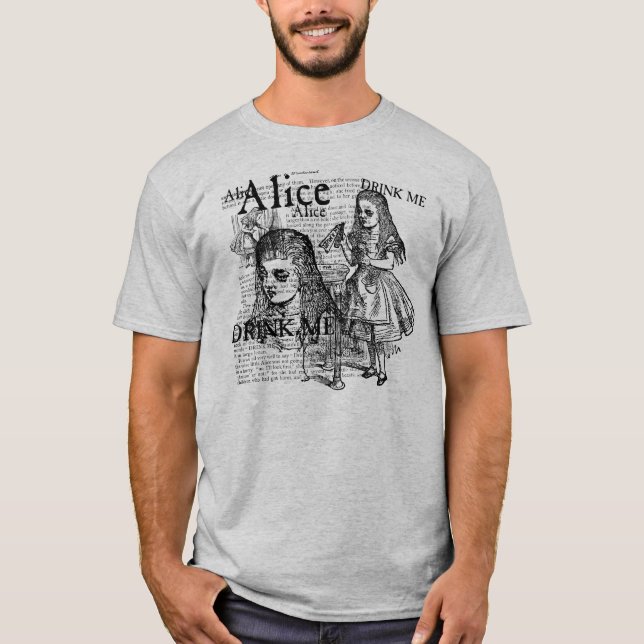 Alice Drink Me Collage T-Shirt (Front)