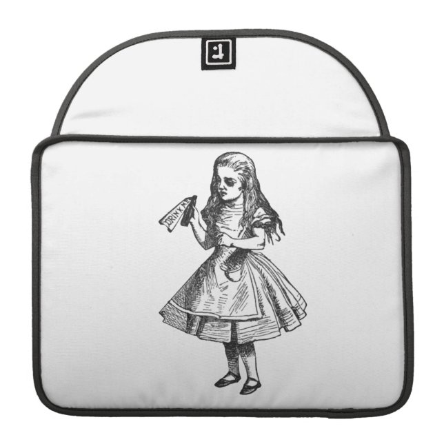 Alice Drinks Sleeve For MacBook Pro (Back Open)