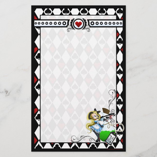 Alice Fairy- Drink Me Anime Stationary Stationery (Front)