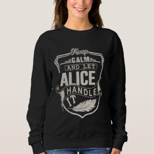 Alice First Name Shirt Alice Name Birthday