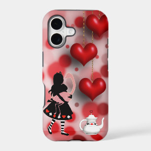 Alice & Flamingo Hearts & Teapot