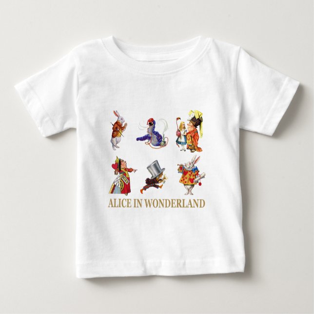 Alice & Friends in Wonderland Baby T-Shirt (Front)