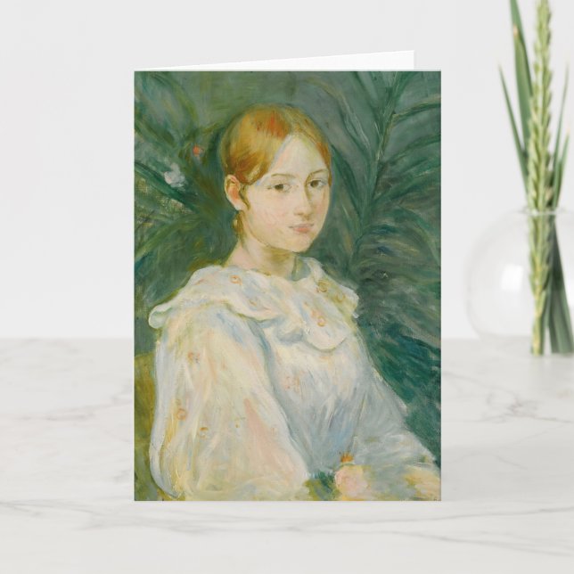 Alice Gamby en Buste | Berthe Morisot Card (Front)
