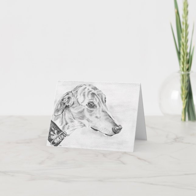 Alice - Greyhound art card (a10) (Front)