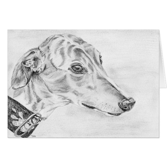 Alice - Greyhound art card (a10)
