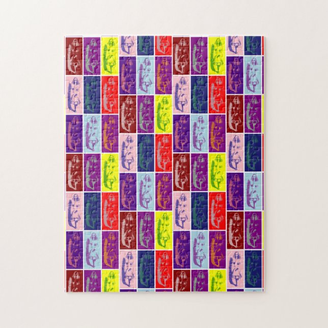 Alice growing taller pop art jigsaw puzzle (Vertical)