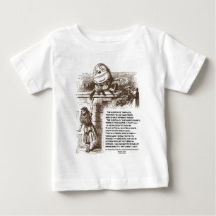 Alice Humpty Dumpty Wonderland Conversation Quote Baby T-Shirt