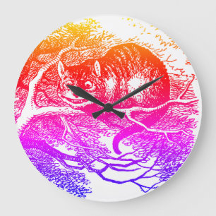 Alice im Wunderland - Alice in Wonderland - Cat Large Clock