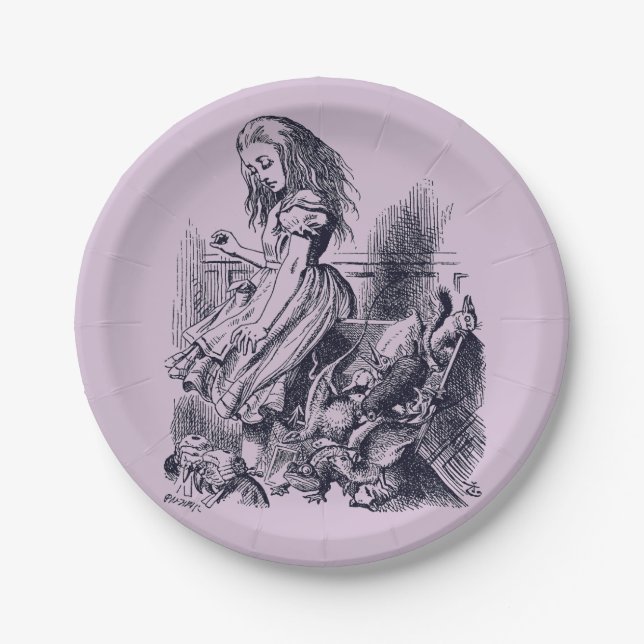 Alice im Wunderland - Alice in Wonderland Paper Plate (Front)