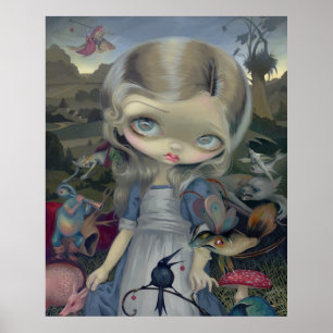 Alice in a Bosch Wonderland ART PRINT gothic