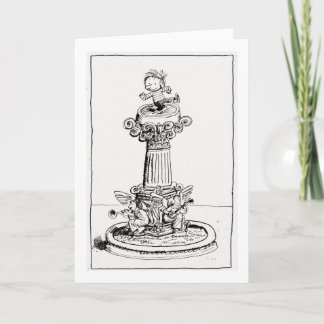 Alice in a Pedestal Card