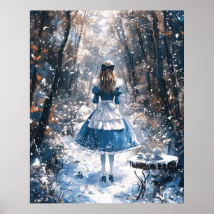 Alice in a Snowy Wonderland Poster