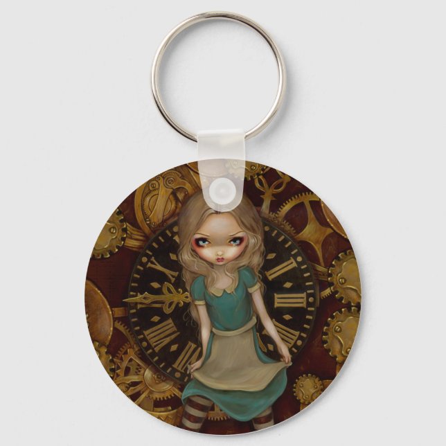 "Alice in Clockwork" Keychain (Front)
