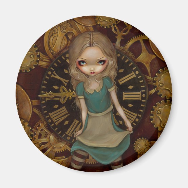 "Alice in Clockwork" Magnet (Front)