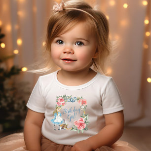 Alice in Onederland Birthday Girl  Baby T-Shirt