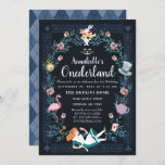 Alice in Onederland Kids 1st Birthday Invitation<br><div class="desc">Celebrate your child's magical birthday with this Alice in Onederland Kids 1st Birthday Design. This design is inspired by our vision of the classic book Alice in Wonderland by Lewis Carroll. You can customise this further by clicking on the "PERSONALIZE" button. For further questions please contact us at ThePaperieGarden@gmail.com.</div>