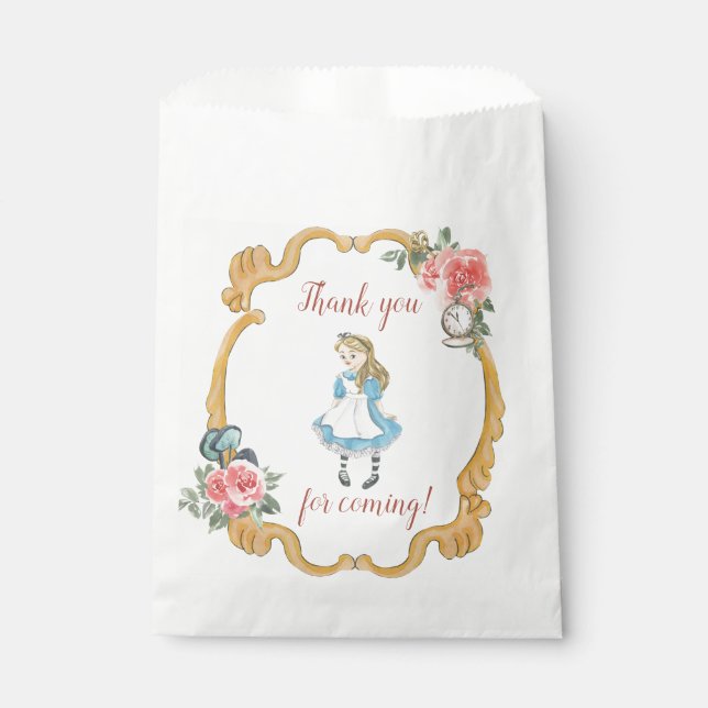 Alice in Onederland Party Favour Bag (Front)