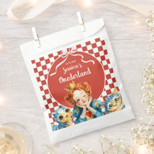 Alice in ONEDERLAND Queen of Hearts 1st Birthday  Favour Bag