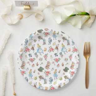 Alice in Onederland Themed Paper Plates