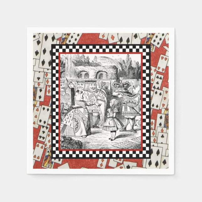 Alice in the Queen's Courtyard 1 Napkin (Front)