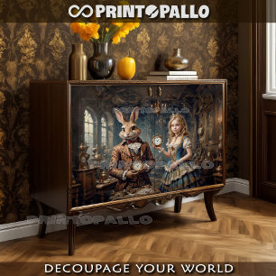 Alice in the Wonderland and The March Hare Tissue Paper