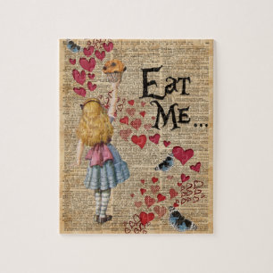 Alice in the Wonderland Eat Me Muffin Jigsaw Puzzle