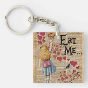 Alice in the Wonderland Eat Me Muffin Key Ring