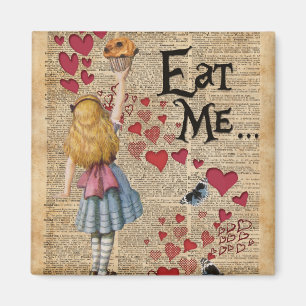 Alice in the Wonderland Eat Me Muffin Magnet