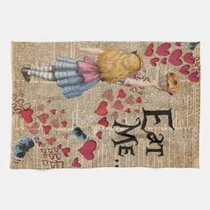 Alice in the Wonderland Eat Me Muffin Tea Towel