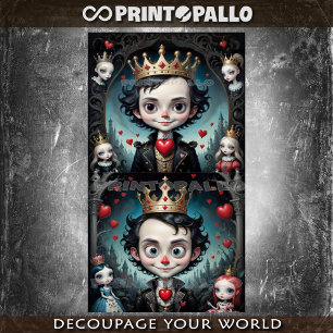 Alice in the Wonderland: The King of Hearts Tissue Paper