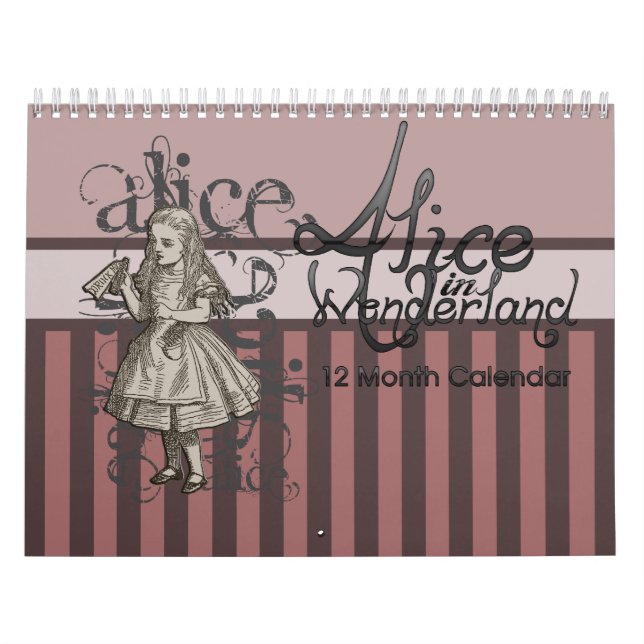Alice In Wonderland 12 Month Calendar (Cover)