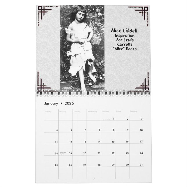 Alice in Wonderland 2008 Calendar (Jan 2026)