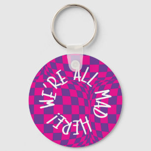 Alice in Wonderland - 5.7 cm Basic Button Key Ring
