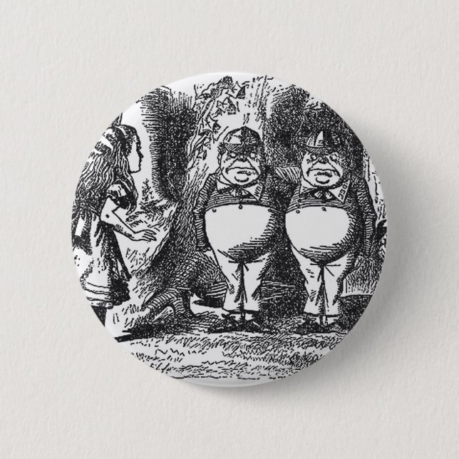 Alice in Wonderland 6 Cm Round Badge (Front)