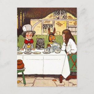Alice in Wonderland: A Mad Tea Party Postcard