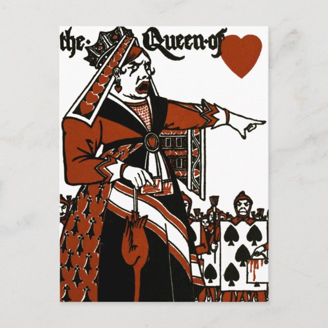 Alice In Wonderland; A Play. The Queen of Hearts Postcard (Front)