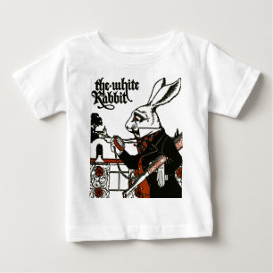 Alice In Wonderland; A Play. The White Rabbit Baby T-Shirt