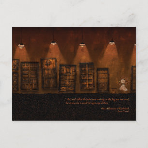 Alice in Wonderland - A Tiny Golden Key Postcard