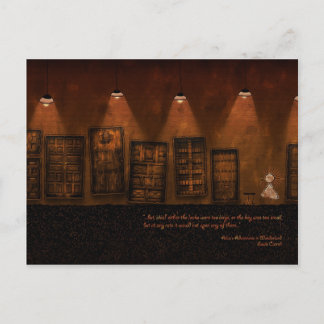 Alice in Wonderland - A Tiny Golden Key Postcard